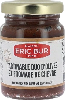 Tartinable duo d'olives et fromage de chèvre - 90g