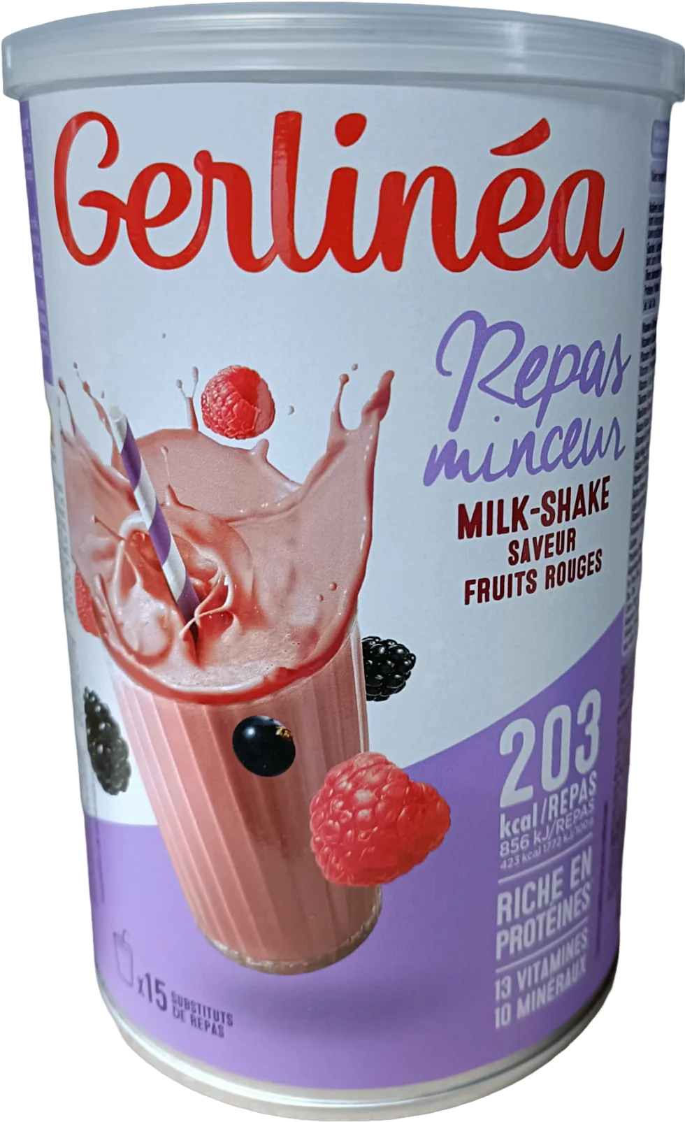 Milkshake minceur saveur fruits rouge - 436g