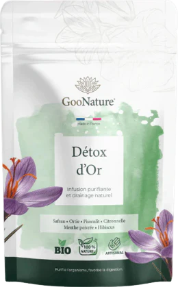 Infusion détox naturelle au safran et plantes purifiantes bio - 50g