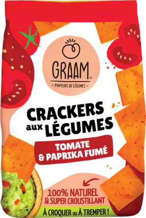 Crackers tomate et paprika fumé - 90g