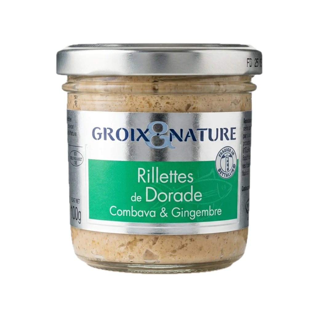 Rillettes de dorade combava et gingembre - 100g