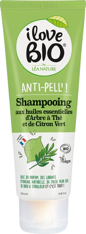 Anti-Pell' Shampoing huiles essentielles arbre à thé et citron vert bio - 250ml