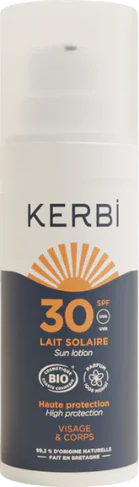 Lait solaire SPF30 au monoï bio - 50g