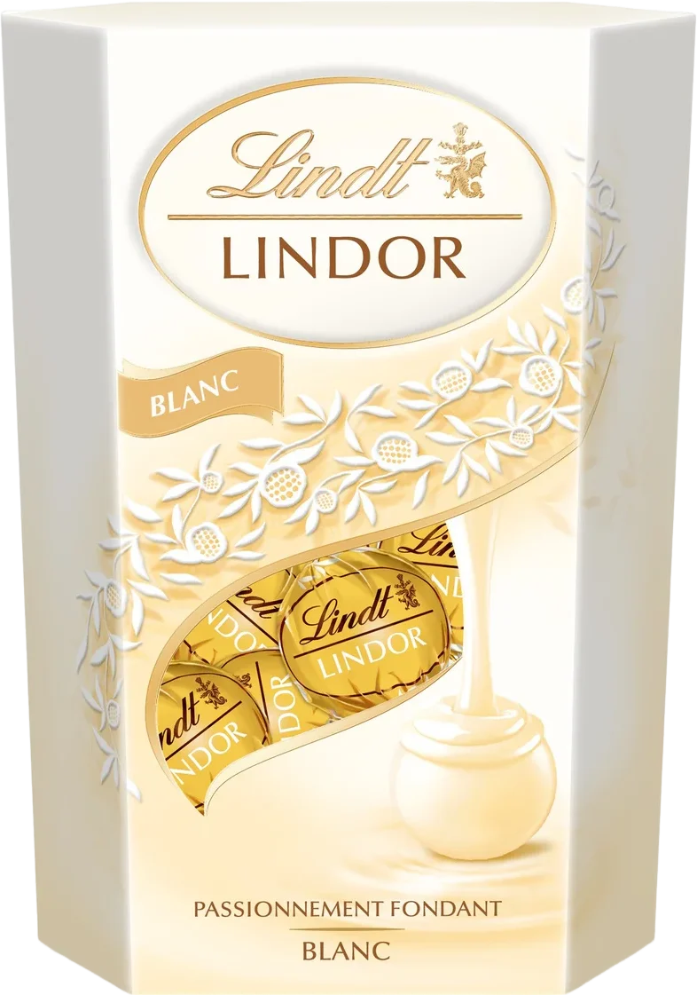 Bonbons au chocolats blancs lindor - 200g