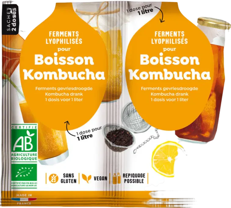 Ferments à kombucha bio - 2x5g - Image 2