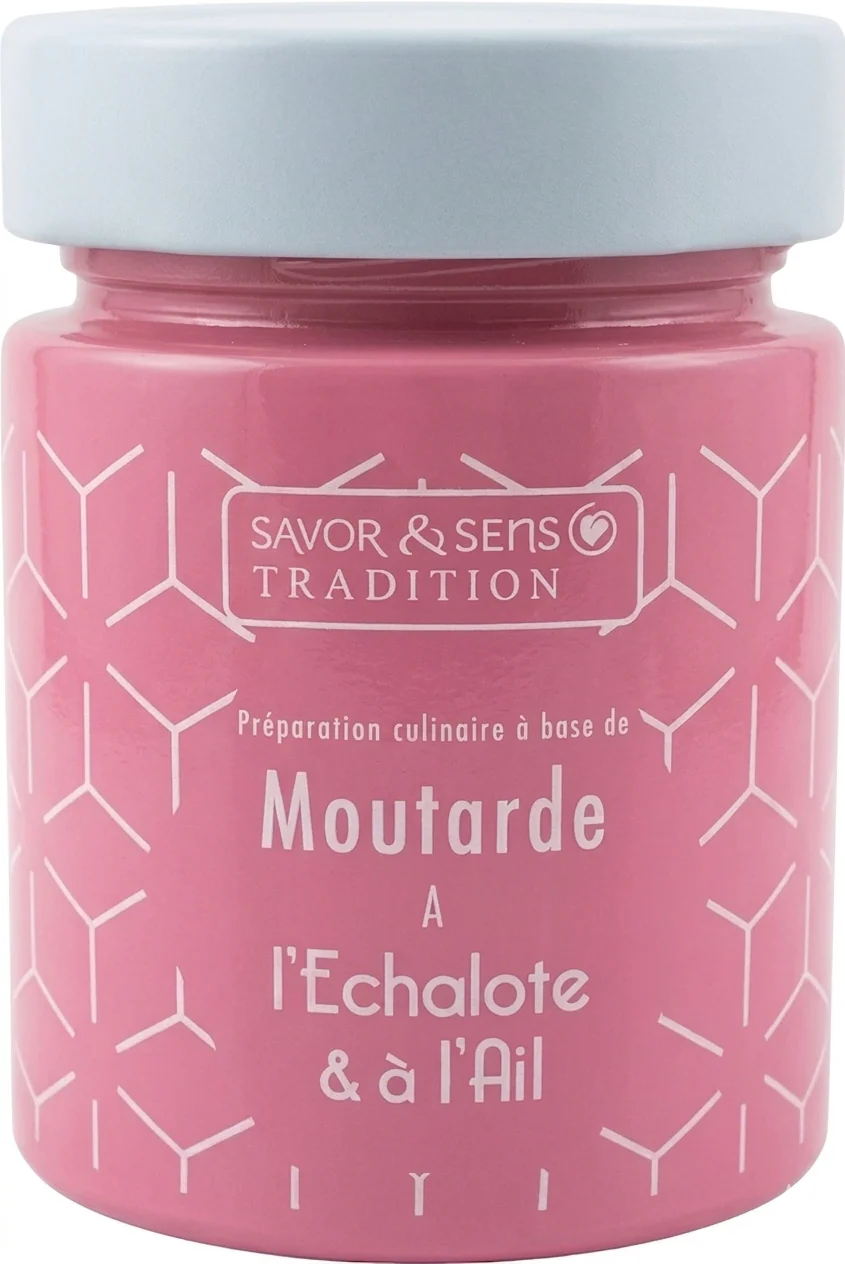Moutarde à l'échalote et à l'ail - 130g
