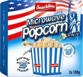Popcorns salés micro-onde - 2x100g - Image 3