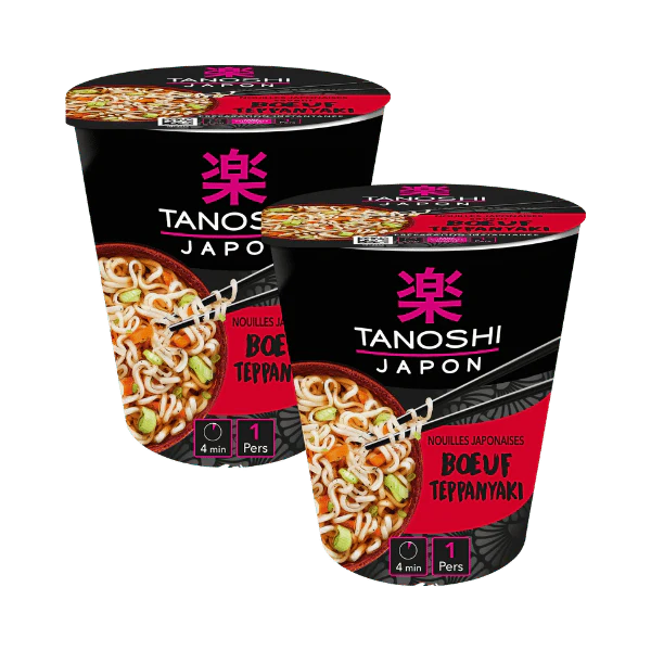 Cup de nouilles japonaise boeuf teppanyaki - 2X65g - Image 2